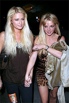   (Paris Hilton)    (Britney Spears)